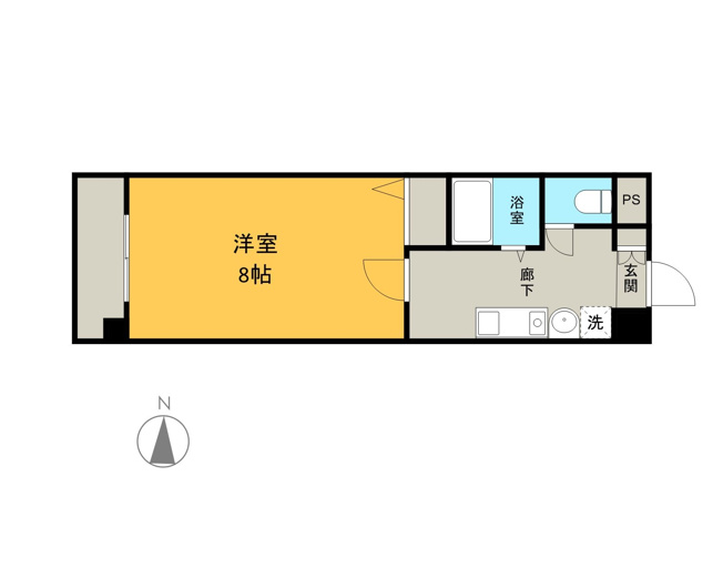 【間取り】 | フローラルA博多 | 現況優先。