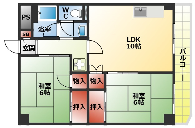 コーポストークの間取り