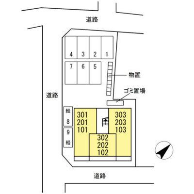 【区画図】 | セジュールオッツＷ