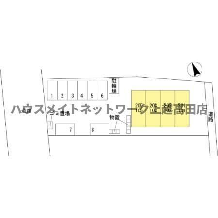 メゾン ド リオの区画図|配置図