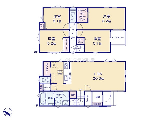 《仲介手数料無料》緑区東浦和７丁目32-23新築一戸建てFiTの間取り