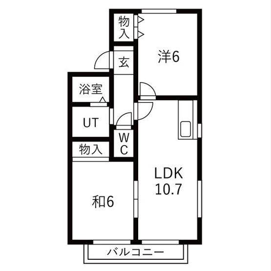【間取り】 | サン・ヒルズ　A棟