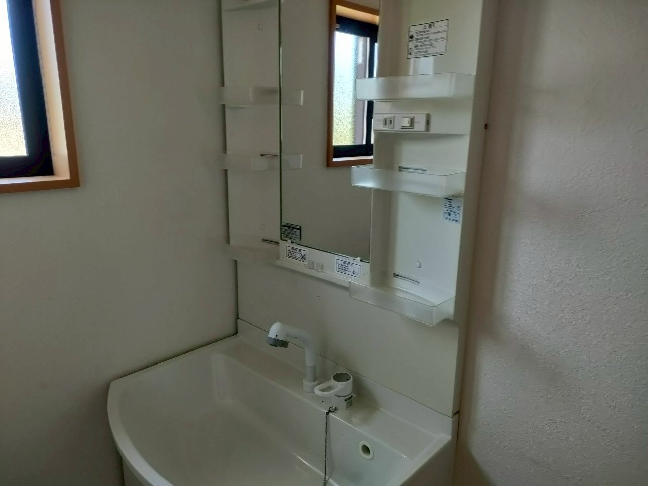 相馬市 1棟アパートの独立洗面台