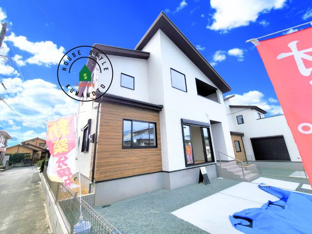 熊本市北区八景水谷1丁目第2-2棟（2号棟）　の外観|デザイン性のある外観です。