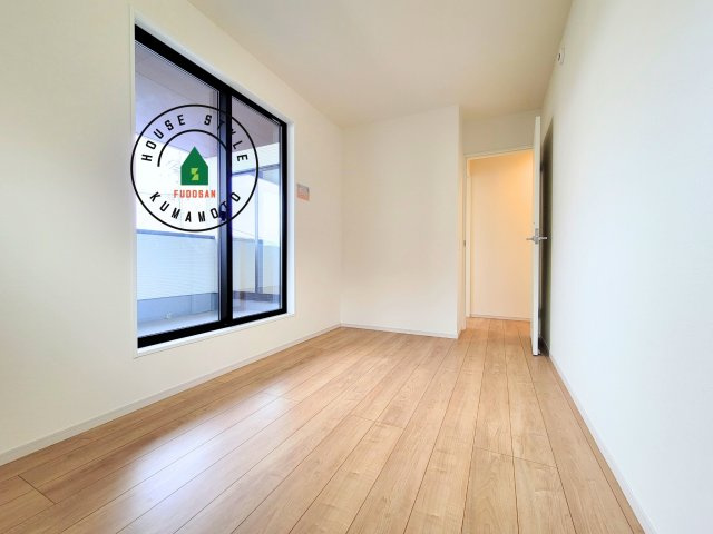 熊本市北区八景水谷1丁目第2-2棟（2号棟）　の和室|将来的に、琉球畳を引きまして和室風にすることも可能です。