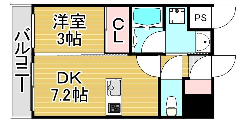 リアンシエルブルーJR香椎の間取り