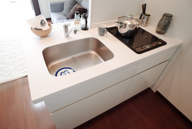 Aden箱崎駅前のキッチン