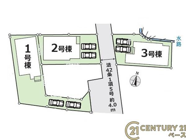 天理市石上町の新築一戸建の区画図|■こちらの物件は３号棟です！■