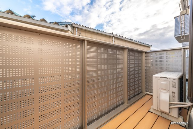 カルポス安茂里のバルコニー