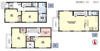 【間取り】 | 【名古屋市北区柳原1丁目1501新築戸建1号棟】✨️仲介手数料無料✨️清水小学校・八王子中学校
