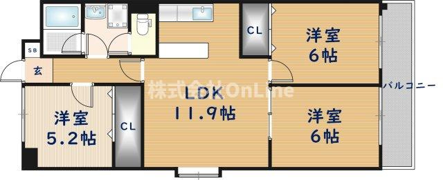 ライゼックス山本の間取り