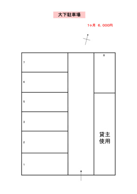 【区画図】 | 大下駐車場