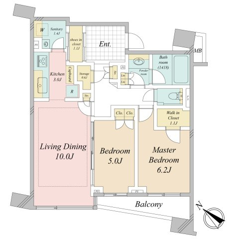 【間取り】 | パークホームズ目黒ザレジデンス