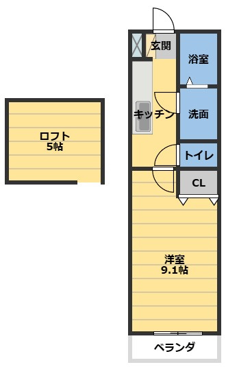 クレバネス町屋の間取り