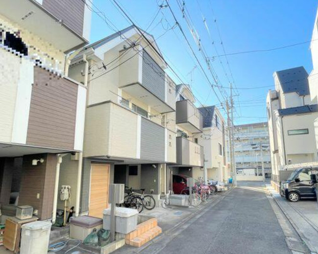 練馬区北町二丁目戸建の前面道路含む現地写真