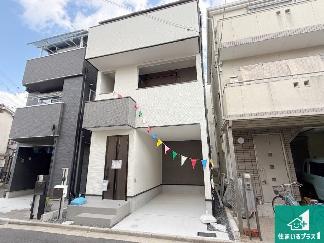 高槻市東五百住町　第7期　新築一戸建ての外観|安心の10年保証！外観を美しく保ち、雨水で汚れを落とします！気になることがありましたら、お気軽にお問い合わせください！