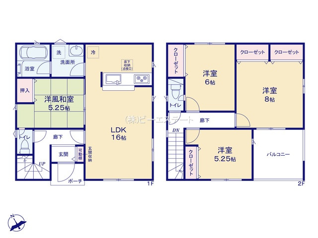 【間取り】 | 東海市富貴ノ台第5　4号棟