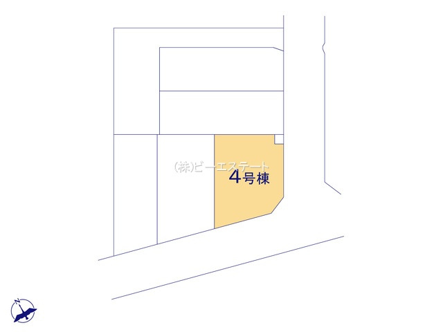 【区画図】 | 東海市富貴ノ台第5　4号棟