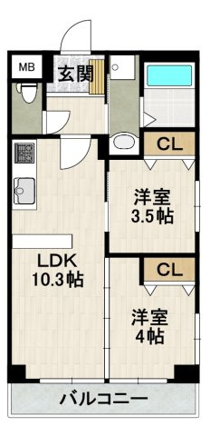 グランジュテ寺畑の間取り