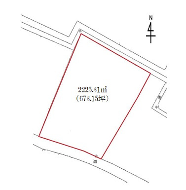 深谷市新戒　売地の土地図