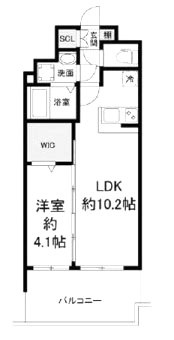 大阪市中央区南久宝寺町１丁目の賃貸マンションの間取り