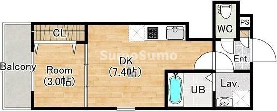 ココングランジュール芦屋西1の間取り