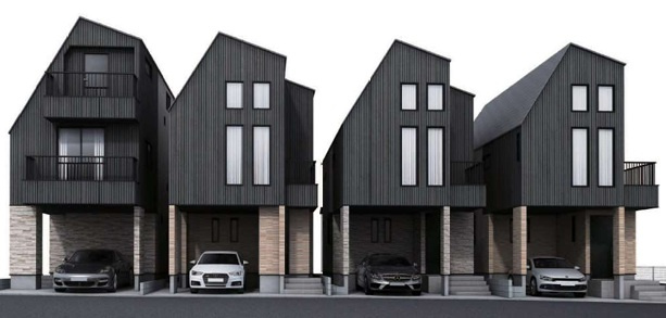 井草2丁目・新築戸建・3号棟の外観パース