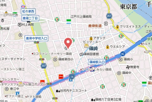 サンプレイスの地図