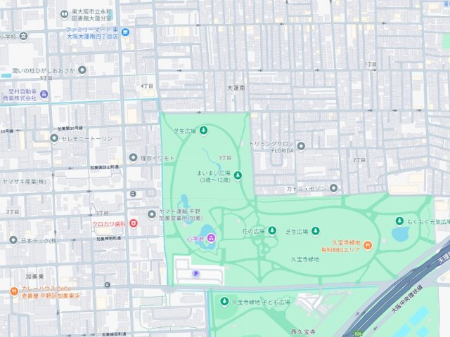 東大阪市大蓮南　第3期　新築一戸建ての地図