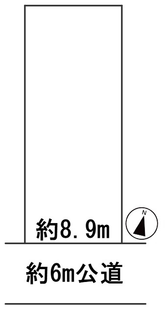 ６５７１０　岐阜市雄総柳町土地の区画図
