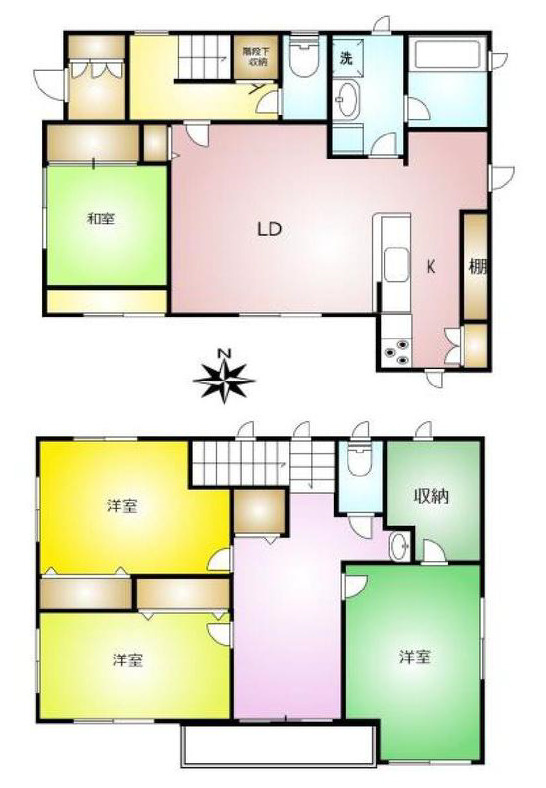 秦野市南矢名5丁目　中古戸建の間取り