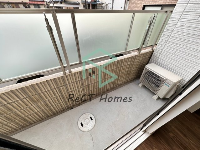 姫路市安田２丁目の賃貸マンションのバルコニー