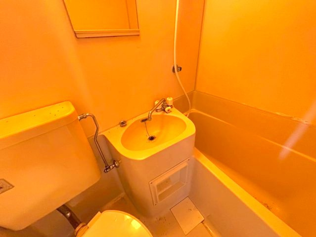 マンションファームの洗面所