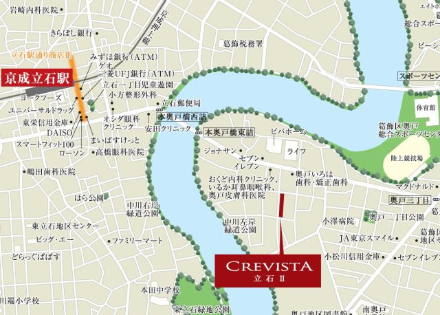 クレヴィスタ立石Ⅱの地図