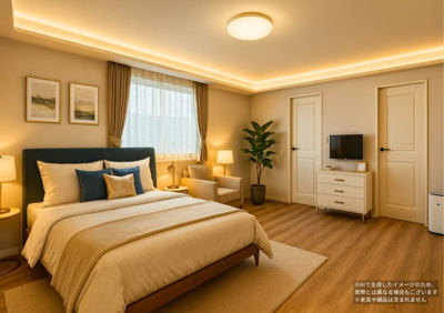 【完成予想図】 | 自由が丘新築戸建 | １F主寝室　12.0帖

