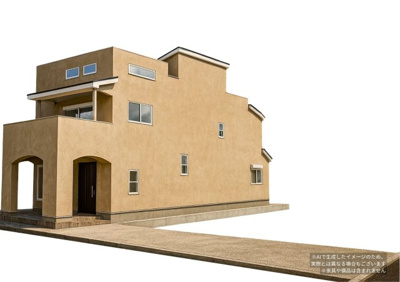 【外観パース】 | 自由が丘新築戸建 | 施工例：南仏プロヴァンスstyleの住宅はやりを追いかけない時代に古さを感じない住宅
ご家族を温かいぬくもりに包みこみます
