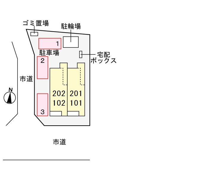 フラン メゾン　　刈谷市近郊の賃貸はクラスホームの駐車場