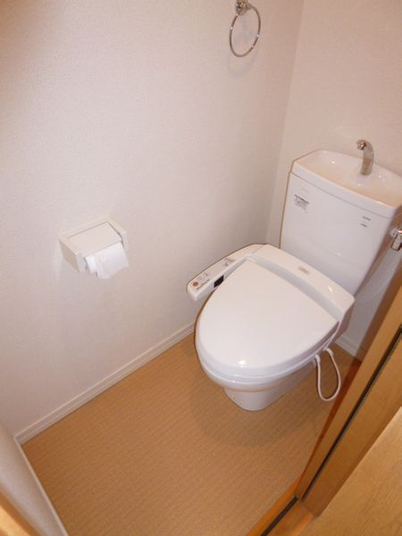 森アパート【10,000円キャッシュバック対象物件】のトイレ|落ち着いた色調のトイレです