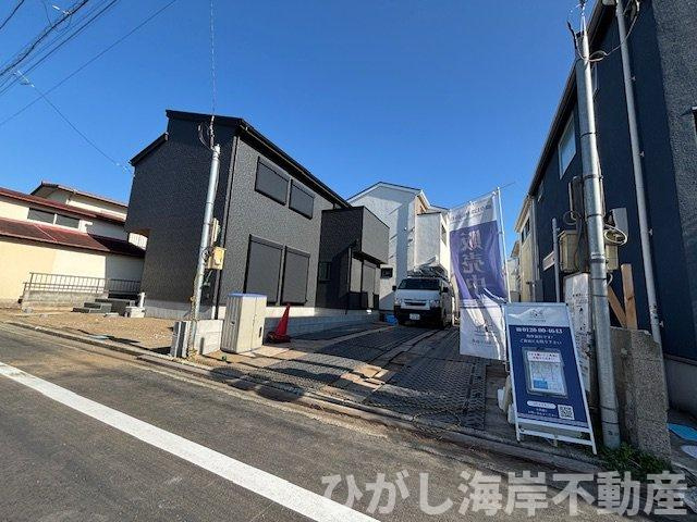 茅ヶ崎市緑が浜　新築戸建　全２棟の前面道路含む現地写真|現地外観