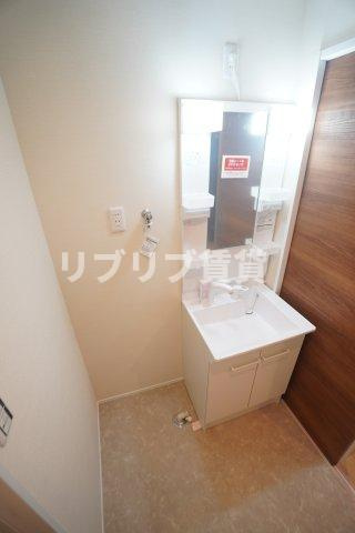 リヴェール寒川の洗面所