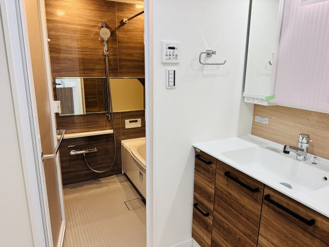 タウンズ八王子オークヒルの脱衣所|～清潔感のある脱衣所です～