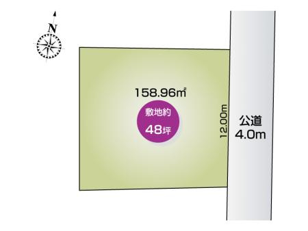 万平町2丁目　区画図