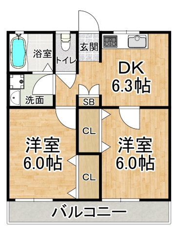 ときわ霞ヶ丘レクランの間取り|※間取りが現況と異なる場合は現況を優先します※