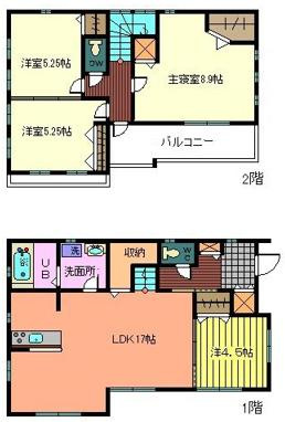 中浦和タウンＣ号棟の間取り