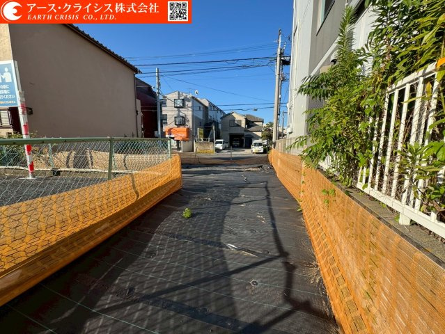 【外観】 | 船橋市海神6丁目 | 広い公道に面しているから明るくて風通しもよく、毎日が心地いい。自分らしく、こだわりを詰め込んだ家づくりを楽しめる土地です。