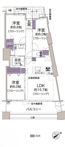 ザ・タワー&パーク田園都市溝の口の間取り