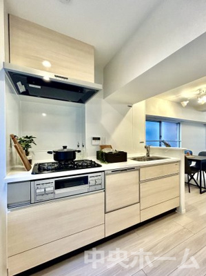 【キッチン】 | 上野永谷タウンプラザ | ワイドで収納豊富なシステムキッチン・