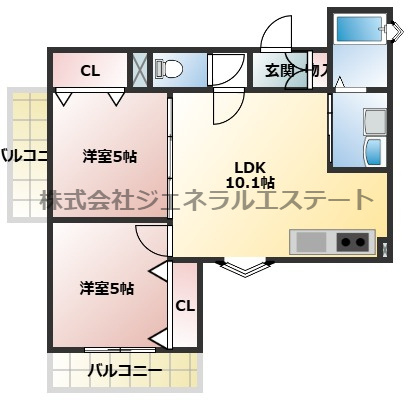 【間取り】 | ピレーネ中野本町