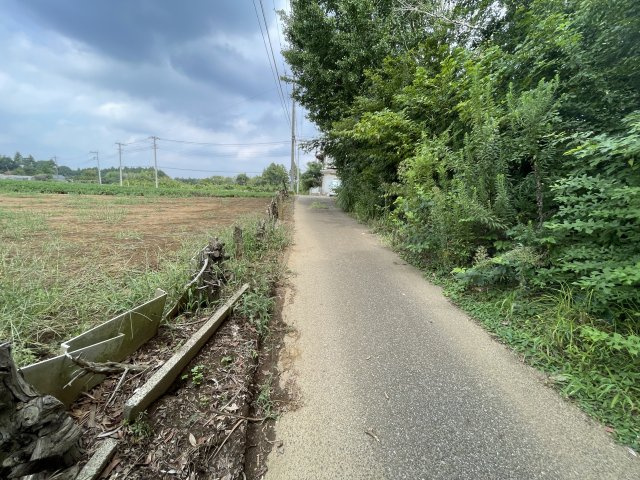 山武市大木中古一戸建の前面道路含む現地写真