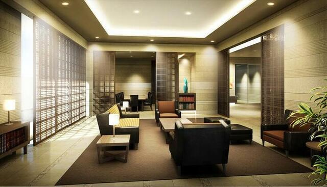 テラス渋谷美竹のロビー| 落ち着いたロビーです。